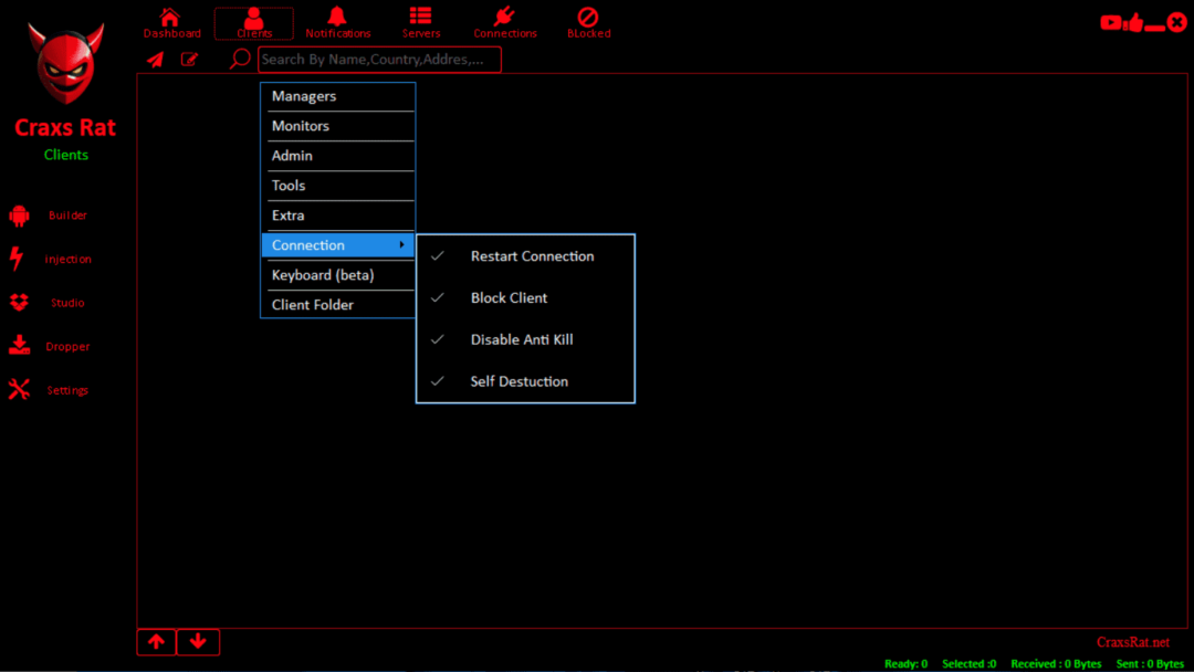 Craxs Rat Connection Tools