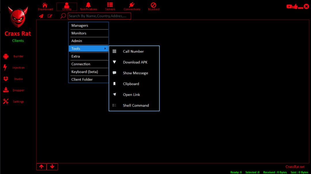 Craxs Rat Tools like call number downlad app etc